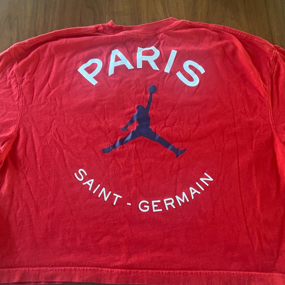 Nike Jordan - Paris Saint Germain collab loose fit crop top size large - Picture 1 of 3
